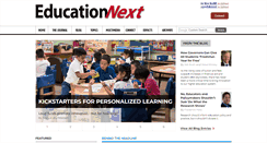 Desktop Screenshot of educationnext.org